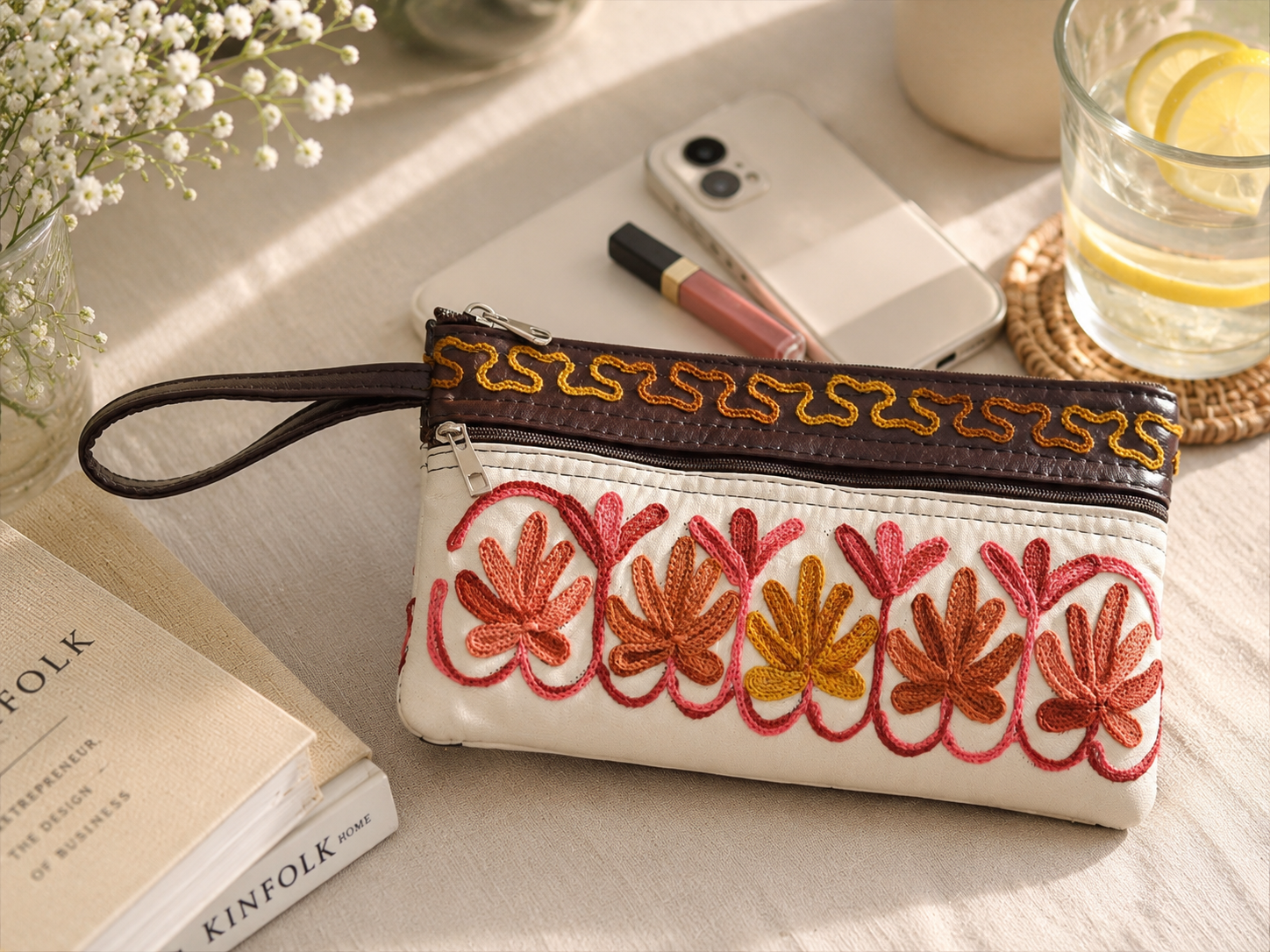 Gulzar Embroidered Wristlet