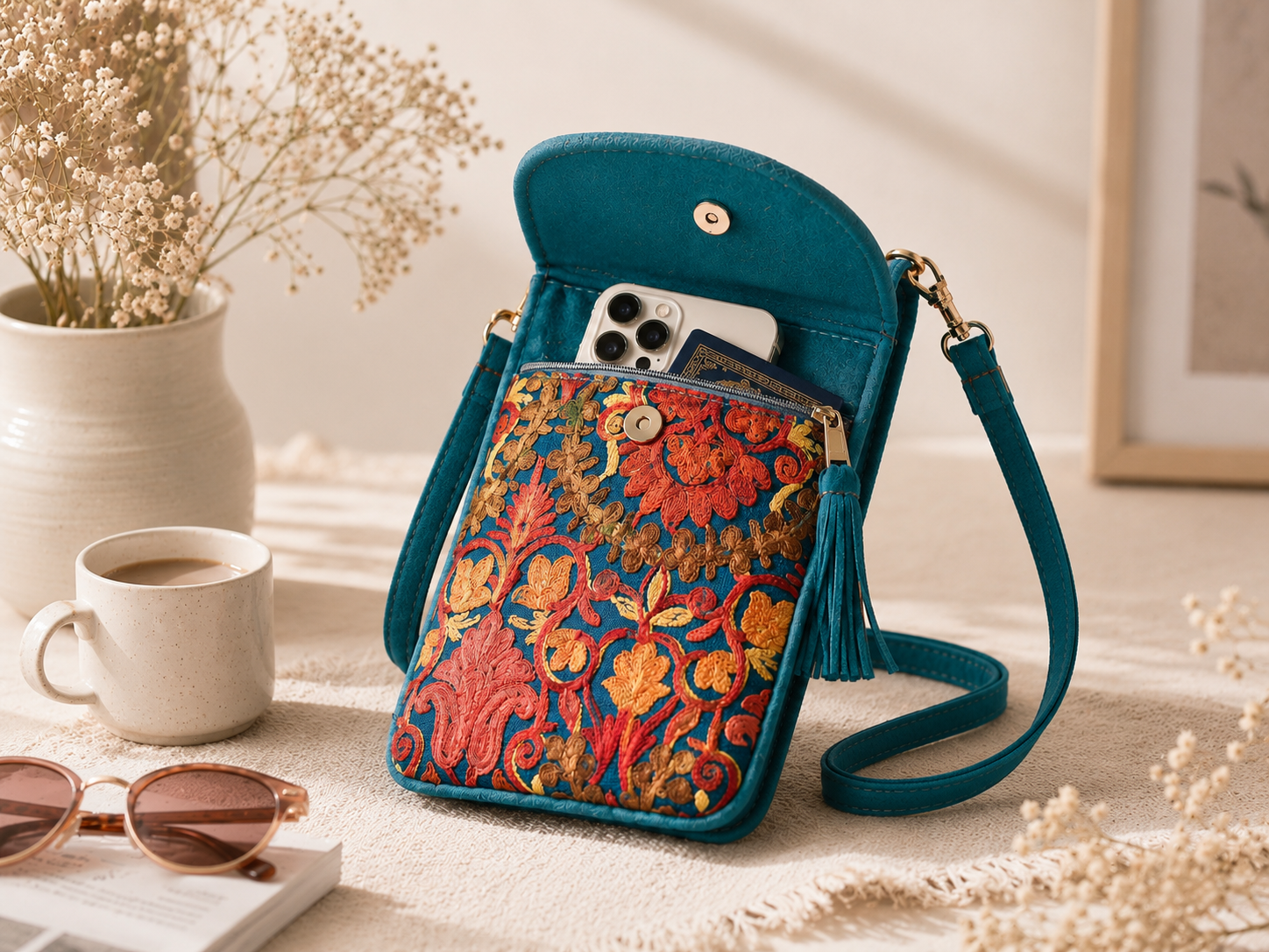 Neelkamal Embroidered Mobile Sling