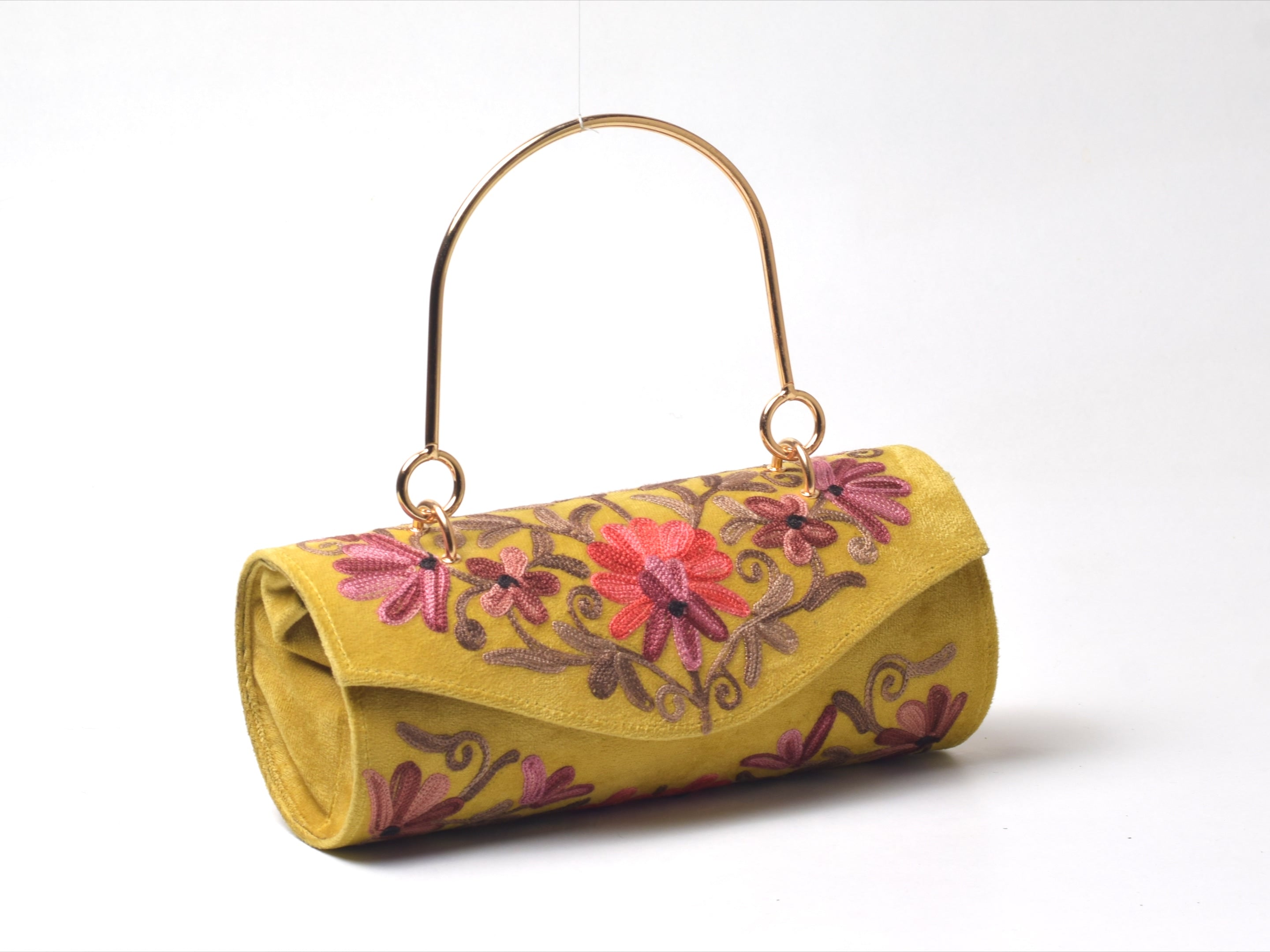 Zarbahaar Embroidered Barrel Bag