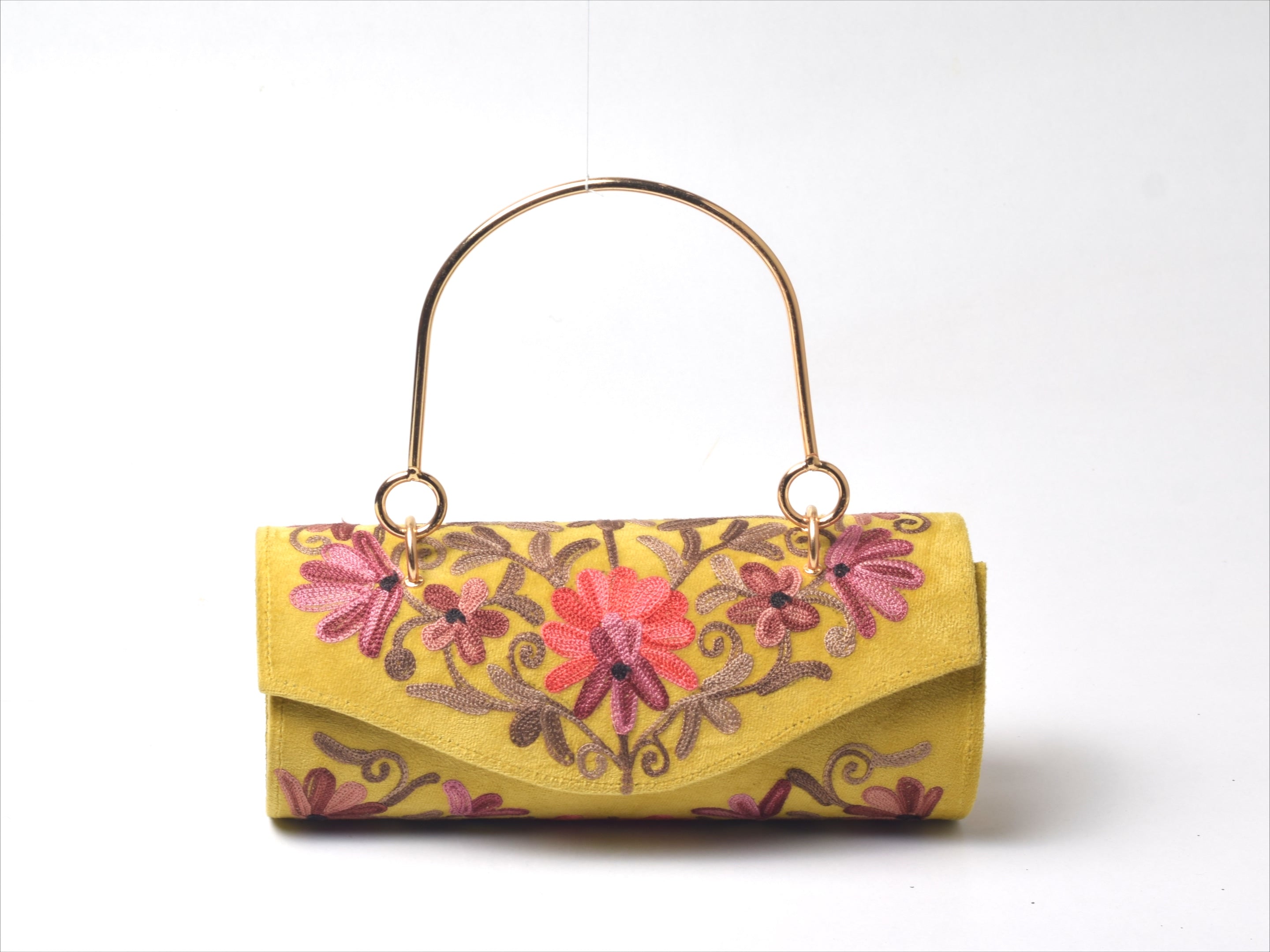 Zarbahaar Embroidered Barrel Bag
