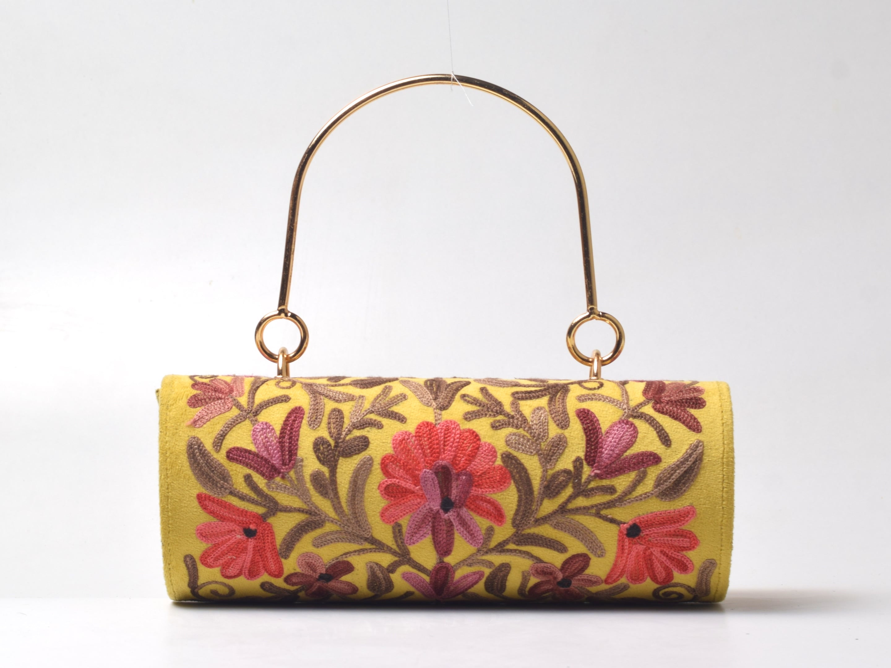 Zarbahaar Embroidered Barrel Bag