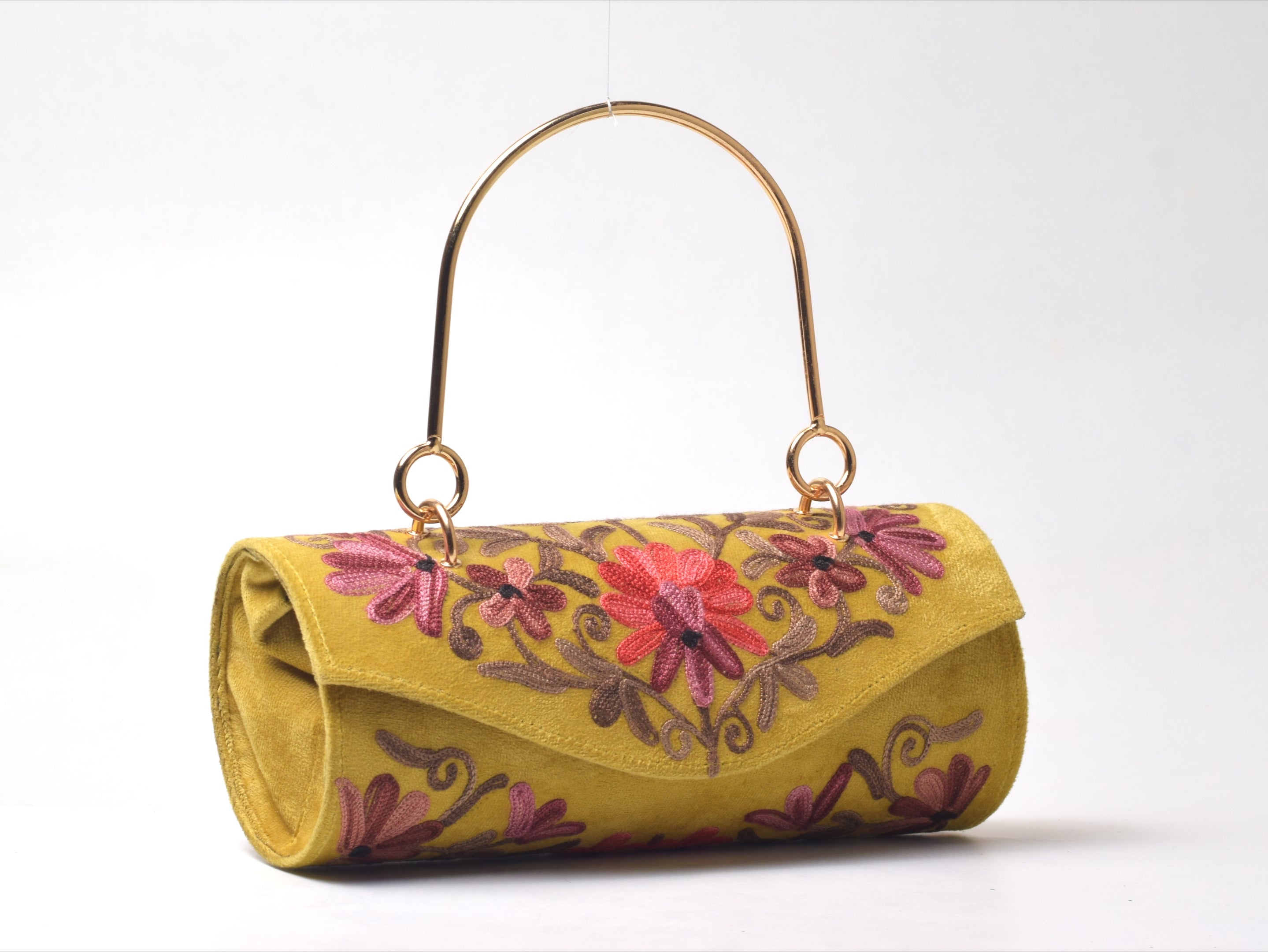 Zarbahaar Embroidered Barrel Bag