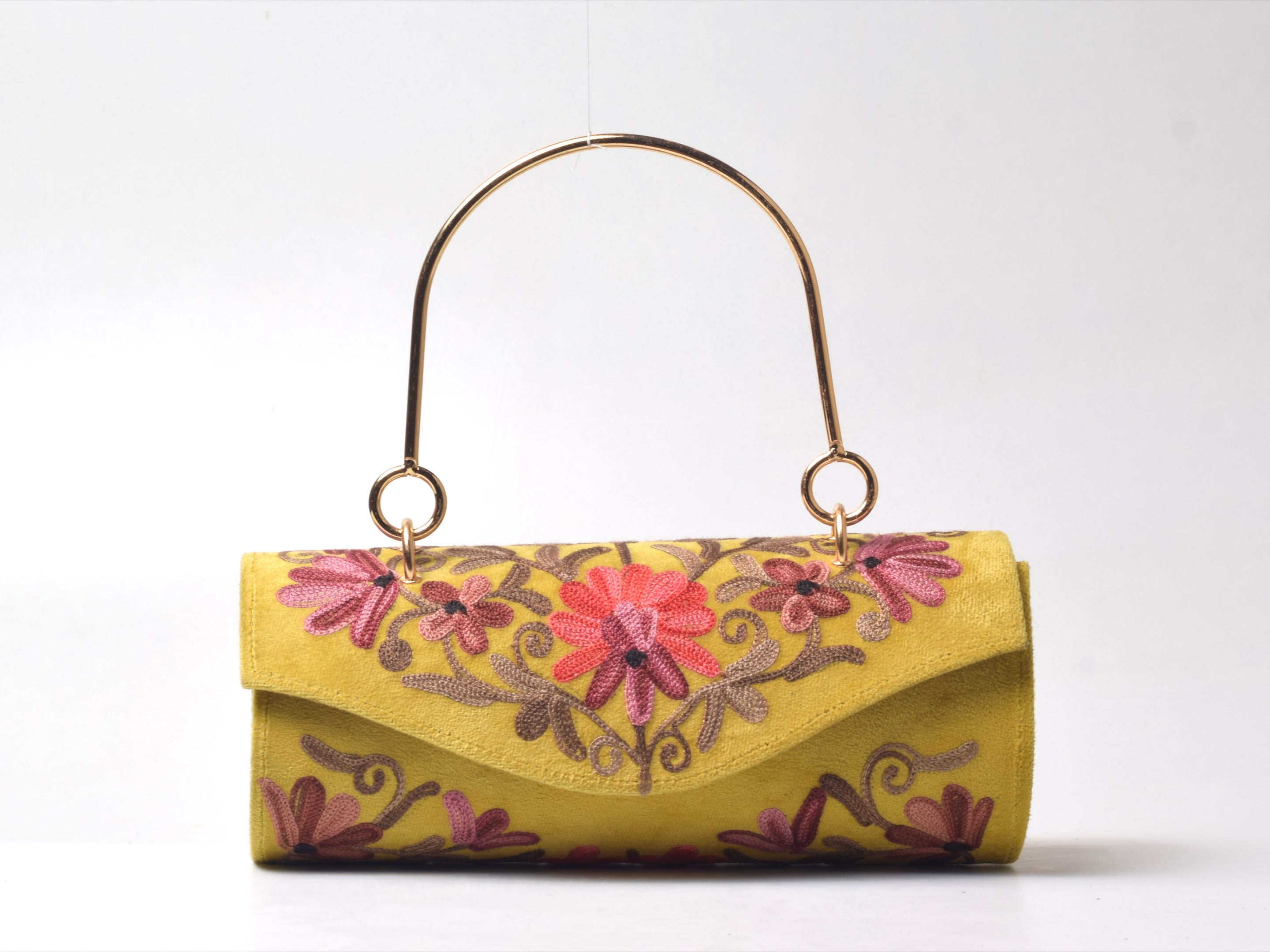 Zarbahaar Embroidered Barrel Bag