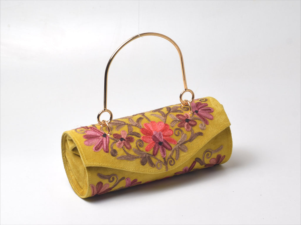 Zarbahaar Embroidered Barrel Bag